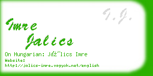 imre jalics business card